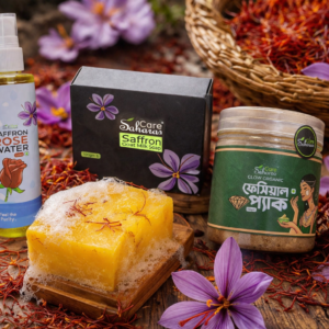 facial combo with saffron goat milk soap